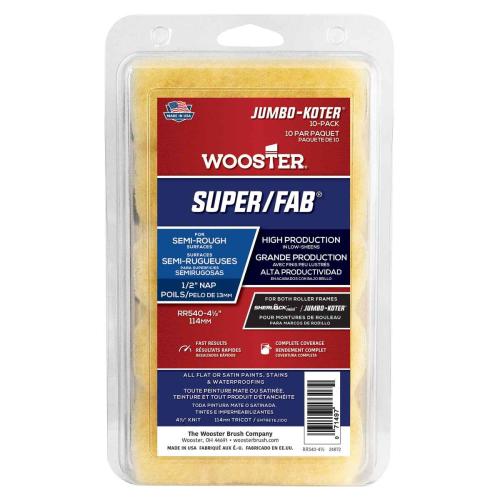 4-1/2-in x 1/2-in Super Fab Roller Cover 10 Pack Alt #1