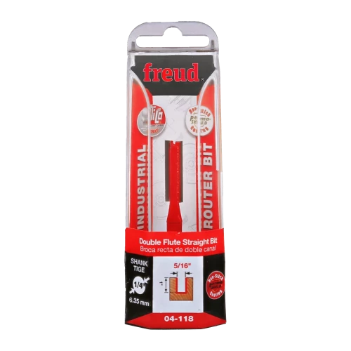 5/16" Double Flute Straight Bit