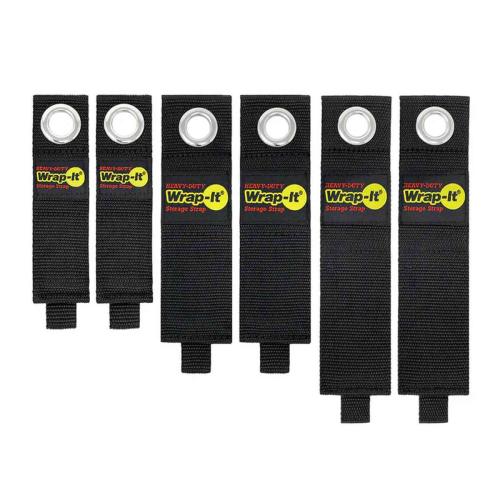 Heavy-Duty Storage Straps, Polypropylene, Assorted Sizes, 6-Pack Alt #2