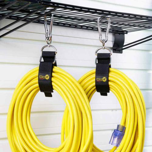 Hook 'n Hang Storage Strap, 12 in x 1-1/2 in, Hook and Loop, Black Alt #2