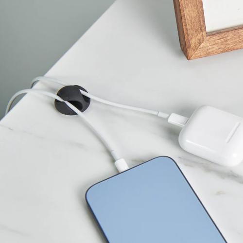 Cable Clips, White, Assorted Sizes, 14-Pack Alt #1