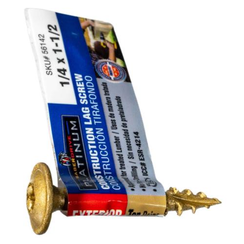 1/4 X 1-1/2 Lag Screw  Flagged