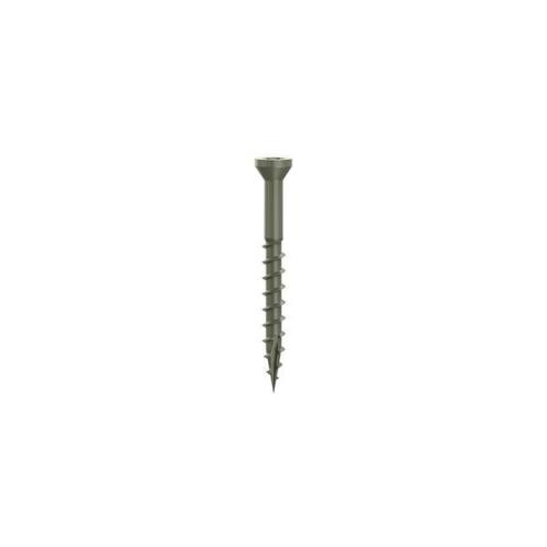 Camo 0346104 Deck Screw, #7 Thread, 1-5/8 in L, Trim Head, Star Drive, Type 17 Slash Point, Carbon Steel, 350/PK Alt #1