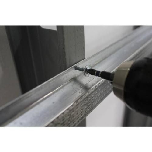 Teks 21530 Lath Screw, #8 Thread, 3-1/4 in L, Truss Head, Phillips Drive, Drill Point, Steel, Zinc Alt #3