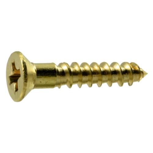 Ph Fl Wood Screw  Br  4 X 5/8