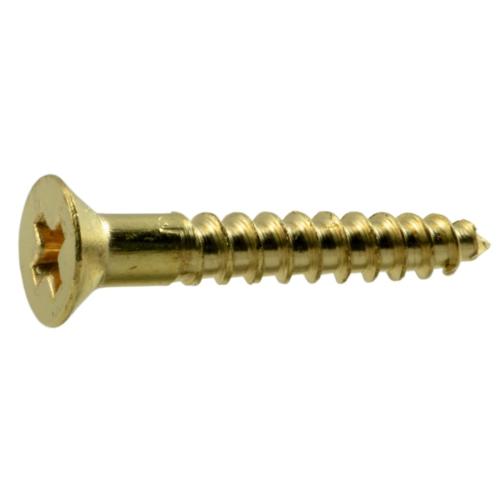 Ph Fl Wood Screw  Br  4 X 3/4