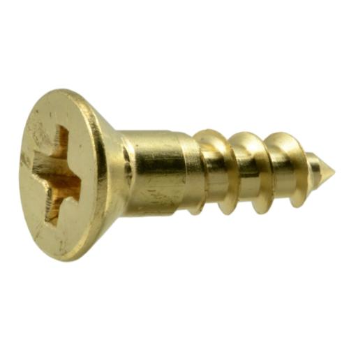 Ph Fl Wood Screw  Br  6 X 1/2