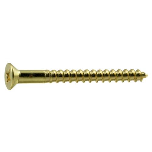 Ph Fl Wood Screw  Br  6 X 1-1/2
