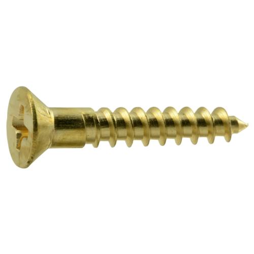 Ph Fl Wood Screw  Br  8 X 1  62815