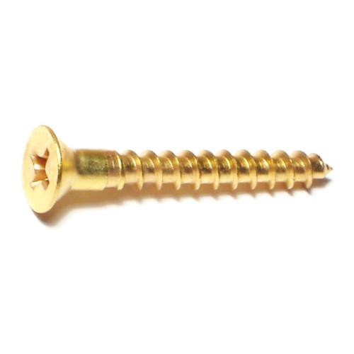 Ph Fl Wood Screw  Br  8 X 1-1/4 62816