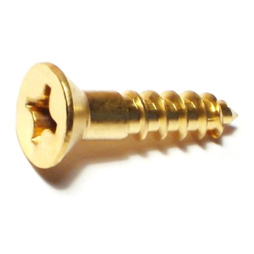 Ph Fl Wood Screw  Br  12 X 1