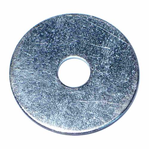 3/8 in x 1-5/8 in x 1/16 in Thick Zinc-Plated Steel Fender Washers 100-Count Box