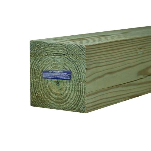 6-in x 6-in x 20-ft #2 Pressure Treated Ground Contact Southern Pine Dock Wood Post 2.5 CCA Alt #1