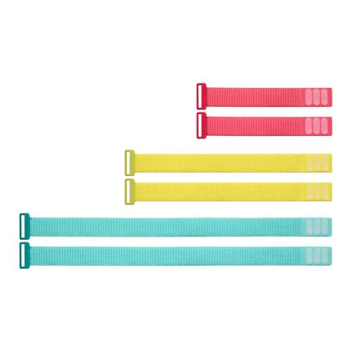 Nylon Cinch Straps, 1/2 in, Assorted Colors, 6-Pack Alt #1