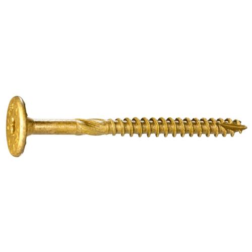 SaberDrive Platinum Flagged Structural Screw Tan 3/8 X 3-3/4 Box  55417