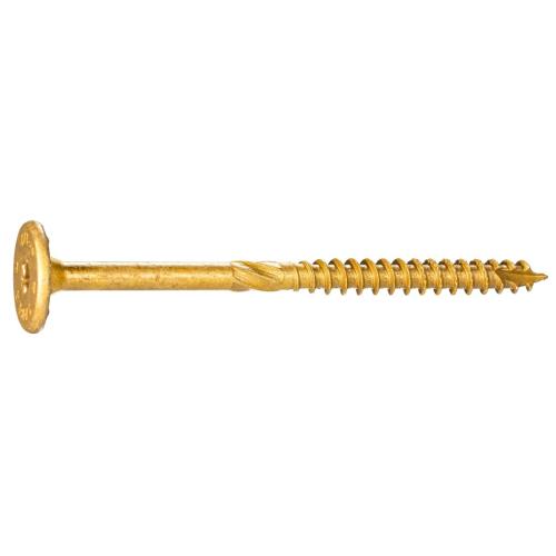 SaberDrive Platinum Flagged Structural Screw Tan 3/8 X 4-1/2 Box  55418