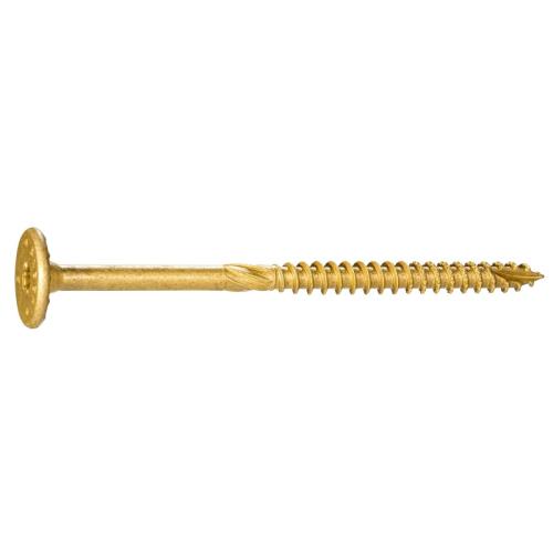 SaberDrive Platinum Flagged Structural Screw Tan  3/8 X 5 Box 