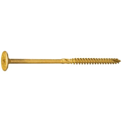 SaberDrive Platinum Flagged Structural Screw Tan  3/8 X 6 Box
