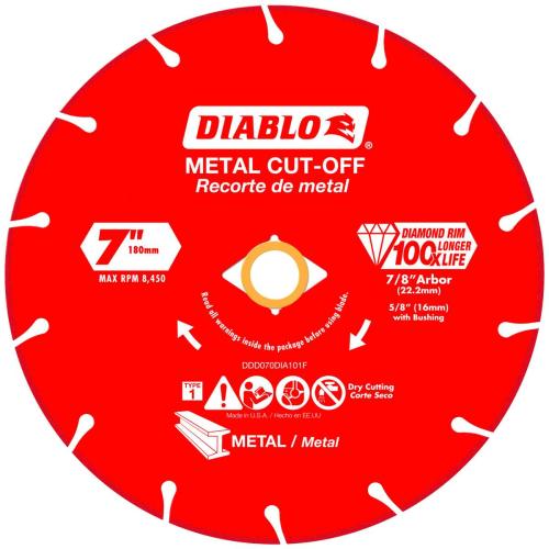 7 in. Diamond Metal Cut-Off Blade