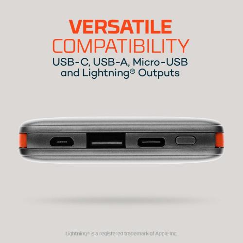 10K Power Bank IC, 10000 mAh, Integrated Cables Alt #1