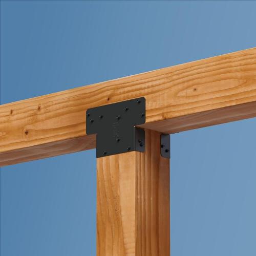 Outdoor Accents Adjustable Post Cap for 6x Posts ZMAX Galvanized with Black Powder Coat Alt #1