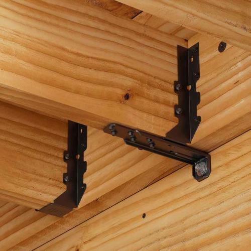 Outdoor Accents Deck Tension Tie ZMAX Galvanized with Black Powder Coat Alt #1