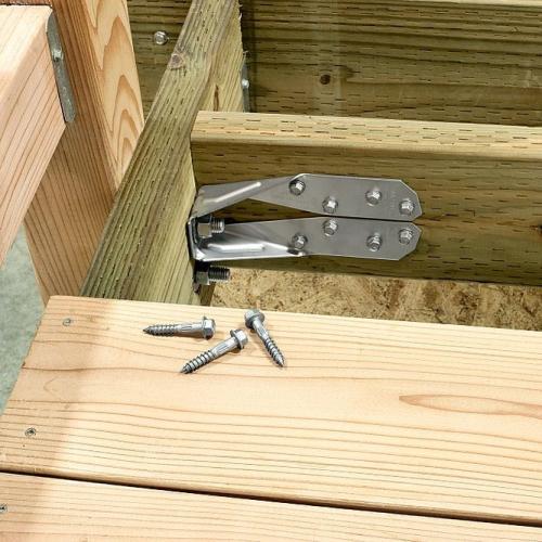 DTT ZMAX Deck Tension Tie with Screws Installation HDTT2Z View #2