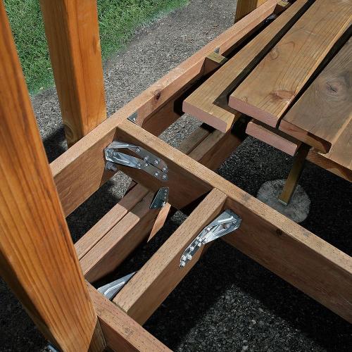 DTT ZMAX Deck Tension Tie with Screws Installed HDTT2Z View #3