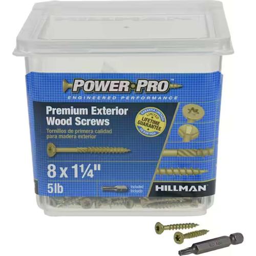 5Lb Ppv4 Exterior Wood Screw s 8X1 1/4 Alt #1
