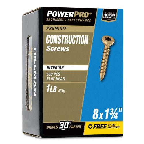 All Purpose Wood Screw  Yellow Sq1-3/4"  1# Box Alt #3