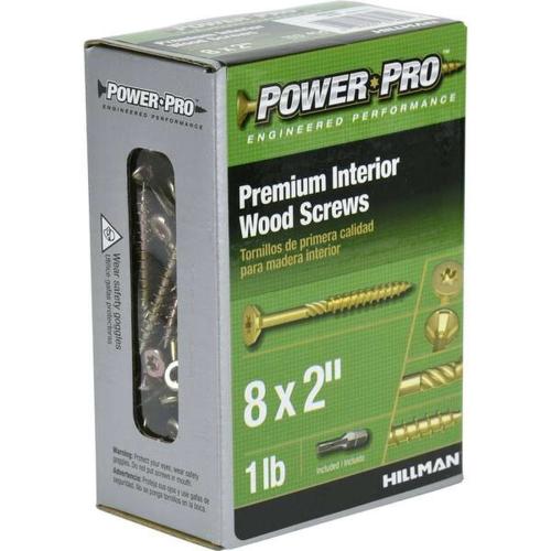 All Purpose Wood Screw  Yellow Sq2" 1# Box Alt #3