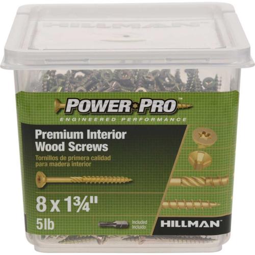 Deck Screw Yellow Sq 1-3/4"  5# Box Alt #3