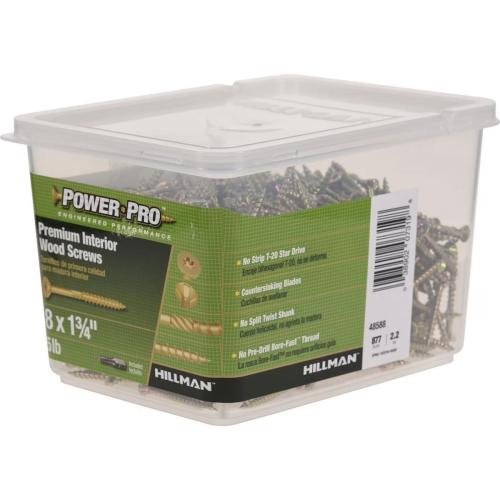 Deck Screw Yellow Sq 1-3/4"  5# Box Alt #2