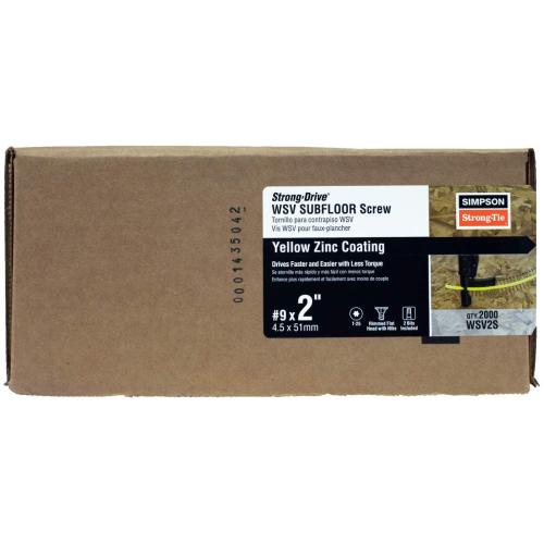 Quikdrive #9 x 2 in. Star Drive Rimmed Flat Head Collated Subfloor Screw 2000 pack Alt #2