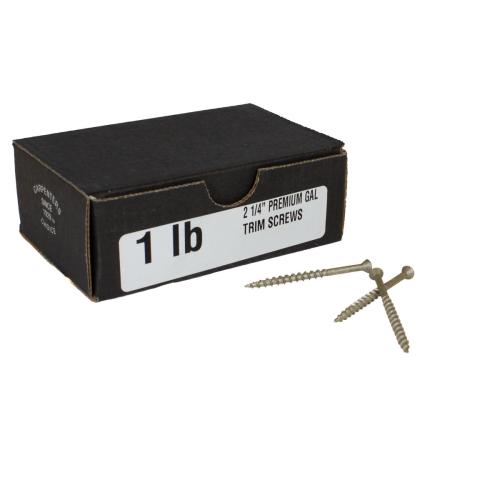 2-1/4-in Premium Trim Screws Galvanized 1-lb Alt #1