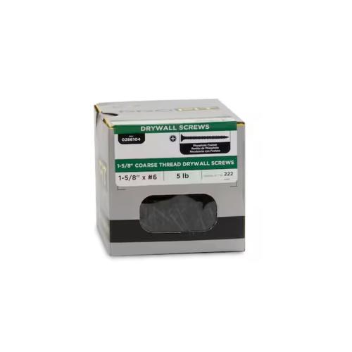 #6 x 1-5/8-in Coarse Thread Drywall Screws Phillips Drive 5-lb Alt #1