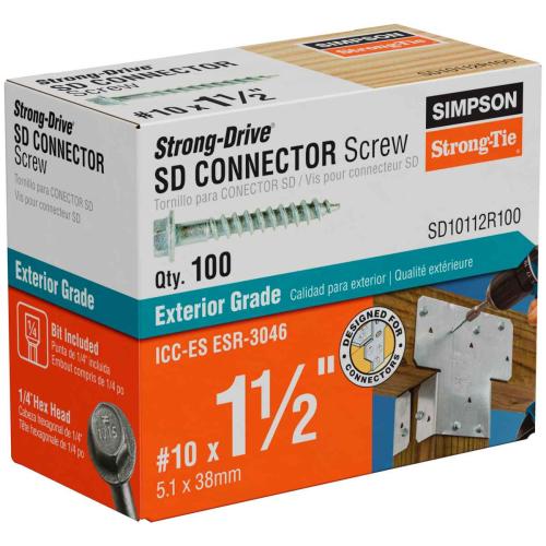 Sd Connector Screw #10 X 1-1/2" Alt #1