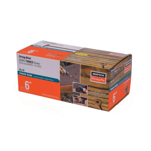 Sdws Timber Screw 6" 50Pc T40 Alt #1