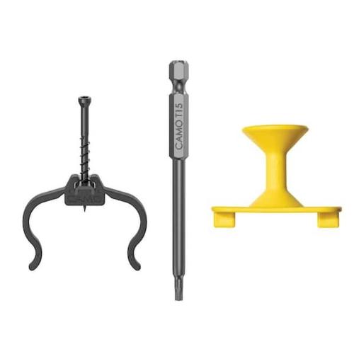 Camo 0344356 Edge Clip, 2-1/4 in L, Stainless Steel, Trim Head, Star Drive, Sharp Point, 900/BX Close Up Alt #1
