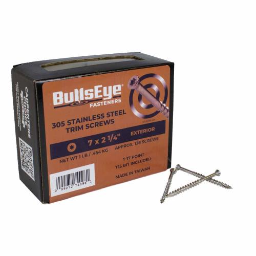 #7 2-1/4-in Stainless Steel Trim Screws 1-Lb Alt #1