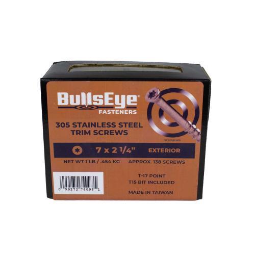 #7 2-1/4-in Stainless Steel Trim Screws 1-Lb Alt #2