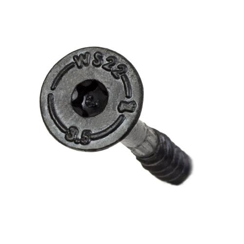 #12 x 3-1/2 in Outdoor Accents Structural Wood Screws Black Double-Barrier Coating 50-Pack Alt #1