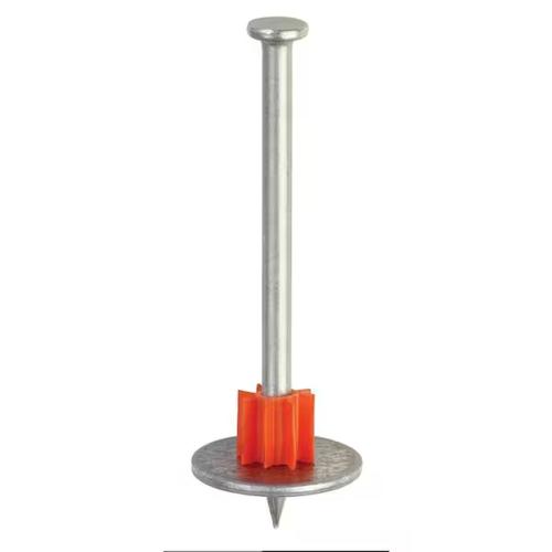 Ramset 1516SDC Washered Pin, 0.145 in Dia Shank, 2-1/2 in L, Metal, Zinc-Plated Alt #2
