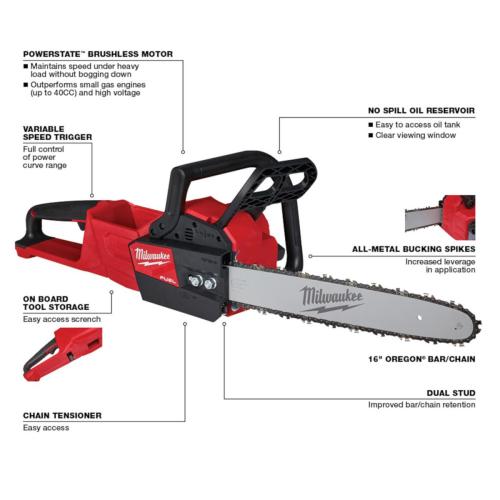 M18 Fuel 16" Chainsaw Alt #1