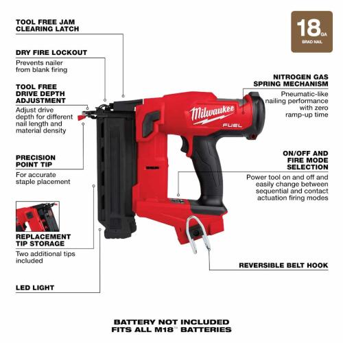 M18 FUEL 18G BRAD NAILER Alt #1
