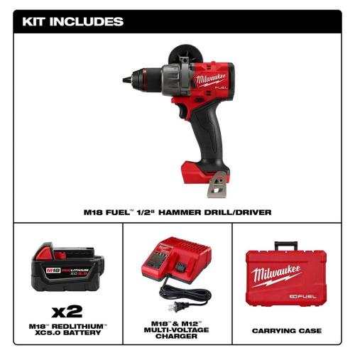 M18 FUEL 1/2" HAMMER DRILL KIT Alt #1