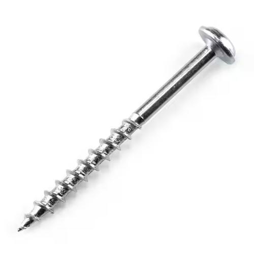 Kreg SML-C2 - 50 Pocket-Hole Screw, #8 Thread, 2 in L, Coarse Thread, Square Drive, Carbon Steel, Zinc, 50/PK Alt #1