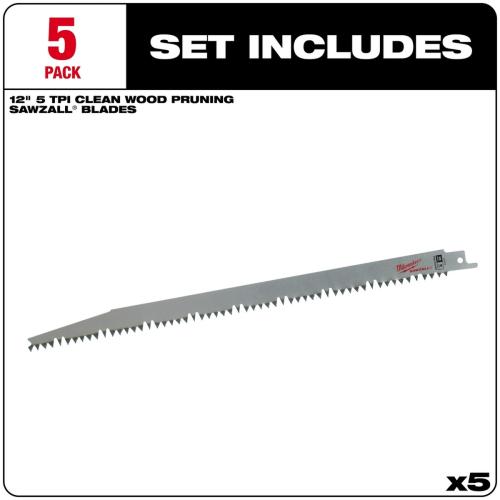 12" 5Tpi Pruning Sawzall 5Pk Alt #2
