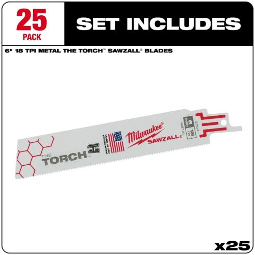 25Pc 18T Torch 6" Alt #2