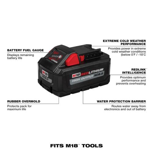M18 Xc8.0 High Output Battery Alt #1